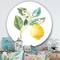 Designart - Floursack Lemon I - Farmhouse Metal Circle Wall Art